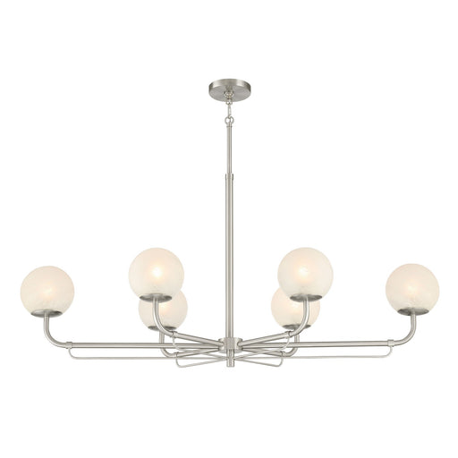 Whitehall Six Light Island Pendant Brushed Nickel
