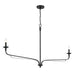 Minka-Lavery - 3825-899 - Two Light Chandelier - Velena - Dark Matte Black