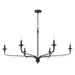 Minka-Lavery - 3826-899 - Six Light Chandelier - Velena - Dark Matte Black