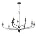 Minka-Lavery - 3829-899 - Nine Light Chandelier - Velena - Dark Matte Black