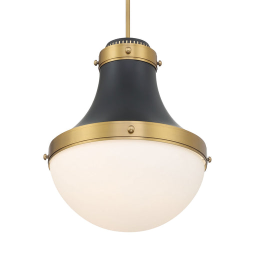Purelight One Light Pendant Legacy Brass & Dark Matte Blac
