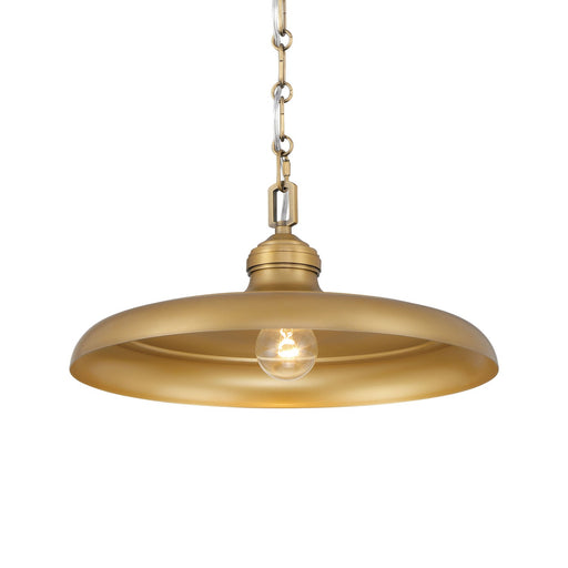 Crowne One Light Pendant Legacy Brass