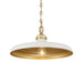 Minka-Lavery - 3935-879 - One Light Pendant - Crowne - Legacy Brass & Off White Cream