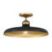 Minka-Lavery - 3936-876 - One Light Semi Flush Mount - Crowne - Legacy Brass & Dark Matte Blac