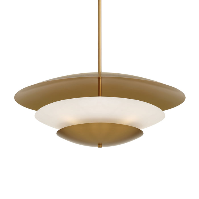 Minka-Lavery - 3945-732 - Five Light Pendant - Solara - Legacy Brass