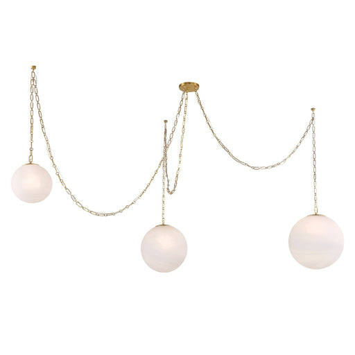 Marbelle Three Light Pendant Legacy Brass