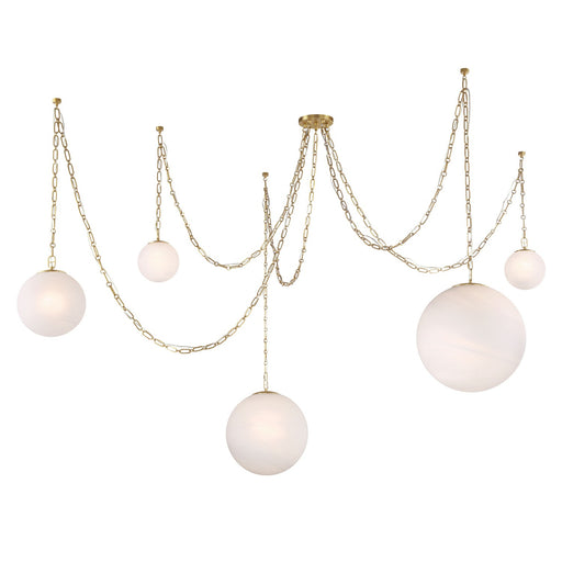 Marbelle Five Light Pendant Legacy Brass