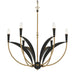 Minka-Lavery - 5696-782 - Six Light Chandelier - Miller - Legacy Brass & Sand Coal