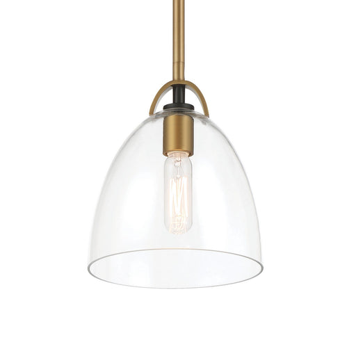 Sommersby One Light Pendant Legacy Brass & Matte Coal