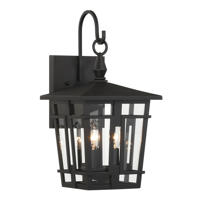 Minka-Lavery - 77901-66 - Three Light Outdoor Wall Sconce - Fieldstone - Sand Coal