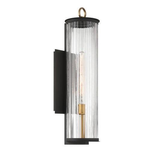 Cara One Light Outdoor Wall Sconce Legacy Brass (Painted) & Dark