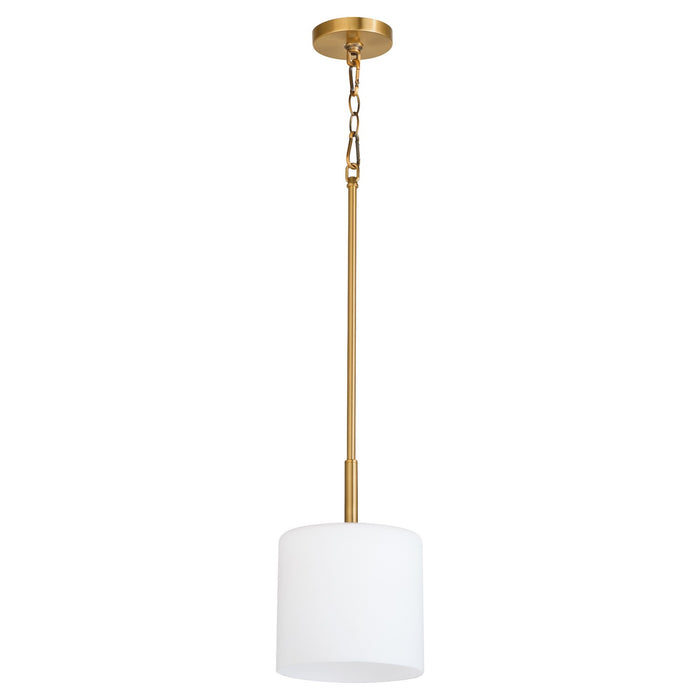 Quorum - 3307-47 - One Light Pendant - Rutherford - Brushed Brass