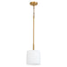 Quorum - 3307-47 - One Light Pendant - Rutherford - Brushed Brass