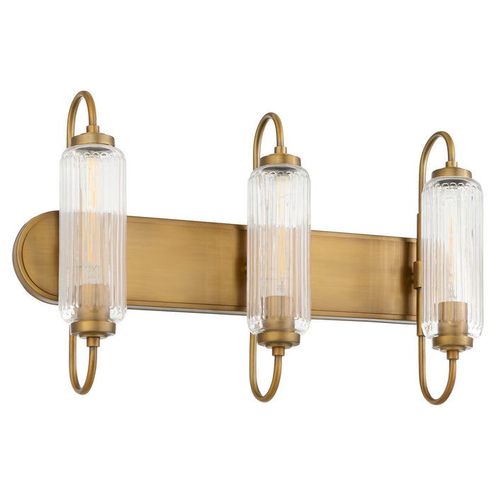 Quorum - 5015-3-47 - Three Light Vanity - Whitmire - Brushed Brass