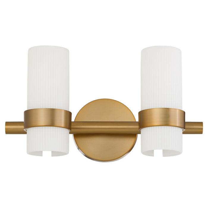 Quorum - 5169-2-47 - Two Light Vanity - Sojourn - Brushed Brass