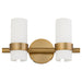 Quorum - 5169-2-47 - Two Light Vanity - Sojourn - Brushed Brass
