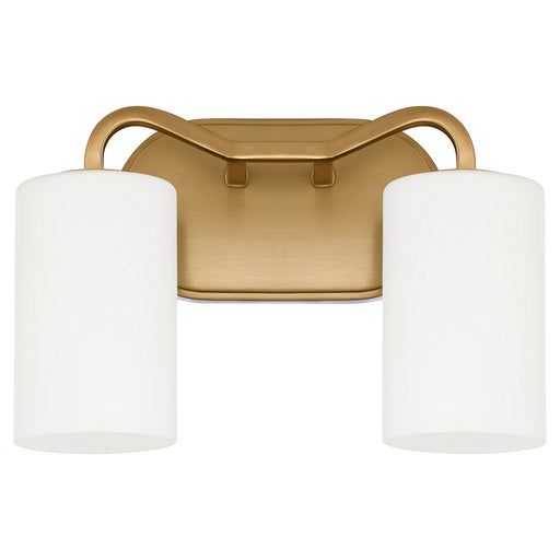 Rutherford Two Light Vanity Brushed Brass