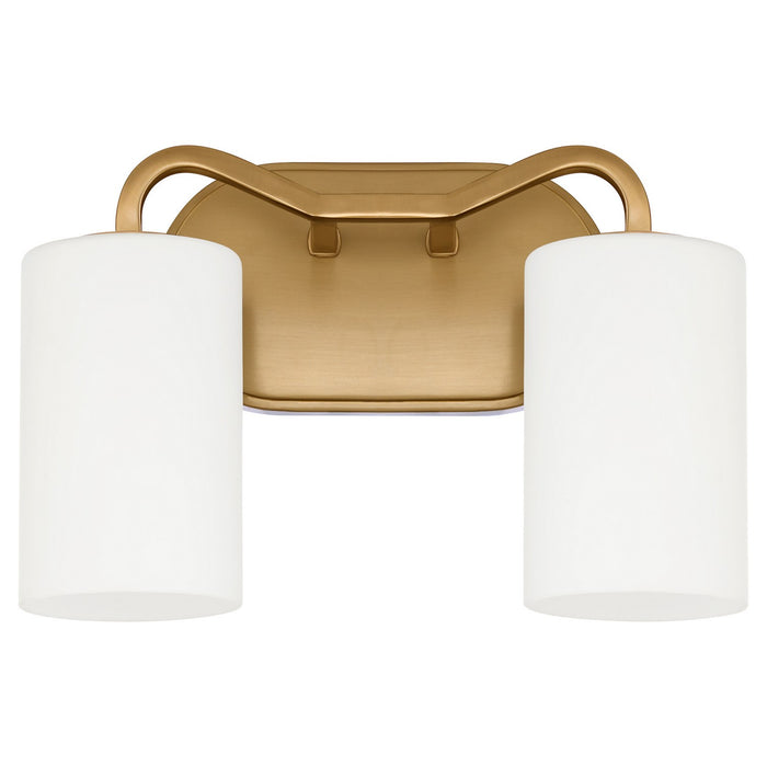Quorum - 5307-2-47 - Two Light Vanity - Rutherford - Brushed Brass