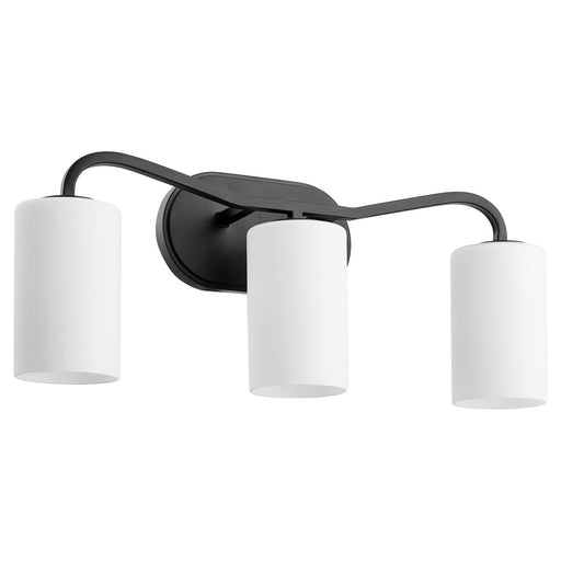 Rutherford Three Light Vanity Matte Black