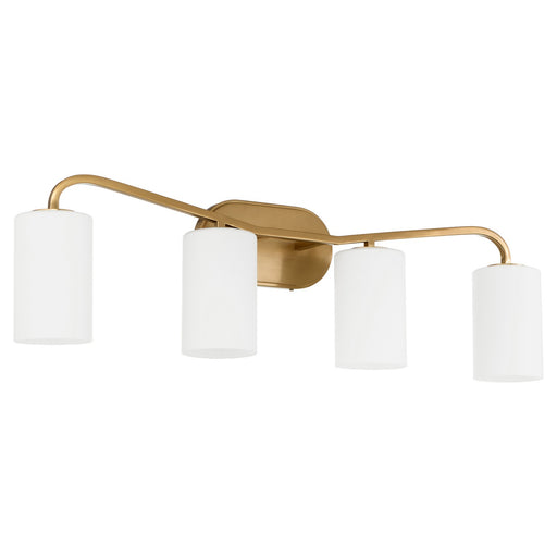 Rutherford Four Light Vanity Brushed Brass