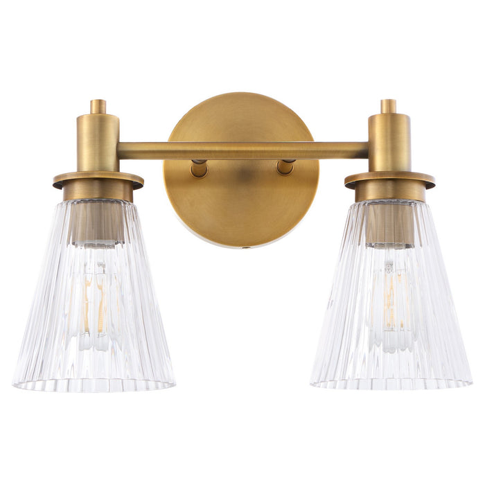 Quorum - 5803-2-47 - Two Light Vanity - Lawton - Brushed Brass