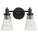 Quorum - 5803-2-59 - Two Light Vanity - Lawton - Matte Black