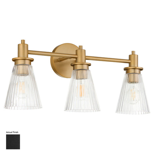 Lawton Three Light Vanity Matte Black