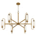 Quorum - 6015-6-47 - Six Light Chandelier - Whitmire - Brushed Brass