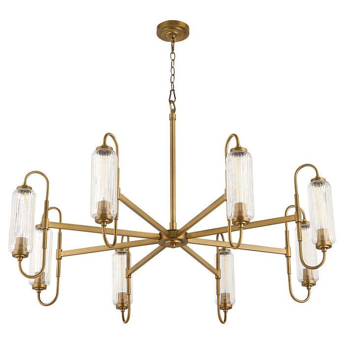 Quorum - 6015-8-47 - Eight Light Chandelier - Whitmire - Brushed Brass