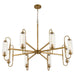 Quorum - 6015-8-47 - Eight Light Chandelier - Whitmire - Brushed Brass