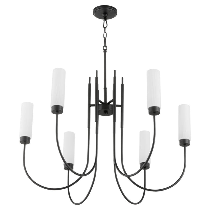 Quorum - 6024-6-59 - Six Light Chandelier - Jerome - Matte Black