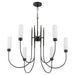 Quorum - 6024-6-59 - Six Light Chandelier - Jerome - Matte Black