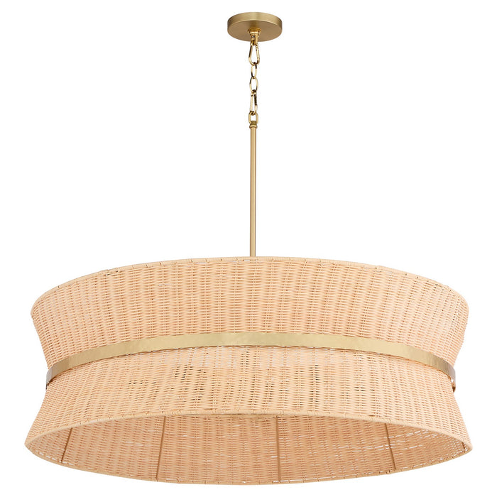 Quorum - 6123-8-47 - Eight Light Pendant - Fairview - Brushed Brass