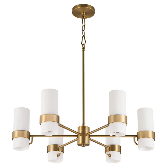 Quorum - 6169-6-47 - Six Light Chandelier - Sojourn - Brushed Brass