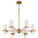 Quorum - 6169-6-47 - Six Light Chandelier - Sojourn - Brushed Brass