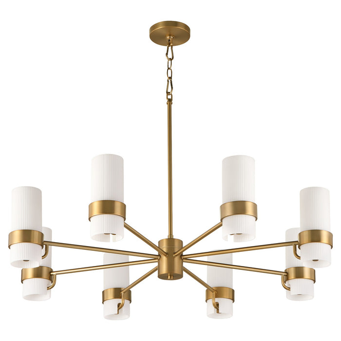 Quorum - 6169-8-47 - Eight Light Chandelier - Sojourn - Brushed Brass