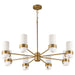 Quorum - 6169-8-47 - Eight Light Chandelier - Sojourn - Brushed Brass