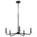 Quorum - 6307-5-59 - Five Light Chandelier - Rutherford - Matte Black