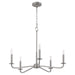 Quorum - 6307-5-65 - Five Light Chandelier - Rutherford - Satin Nickel