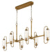 Quorum - 6615-6-47 - Six Light Pendant - Whitmire - Brushed Brass