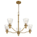 Quorum - 6803-5-47 - Five Light Chandelier - Lawton - Brushed Brass