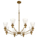 Quorum - 6803-8-47 - Eight Light Chandelier - Lawton - Brushed Brass
