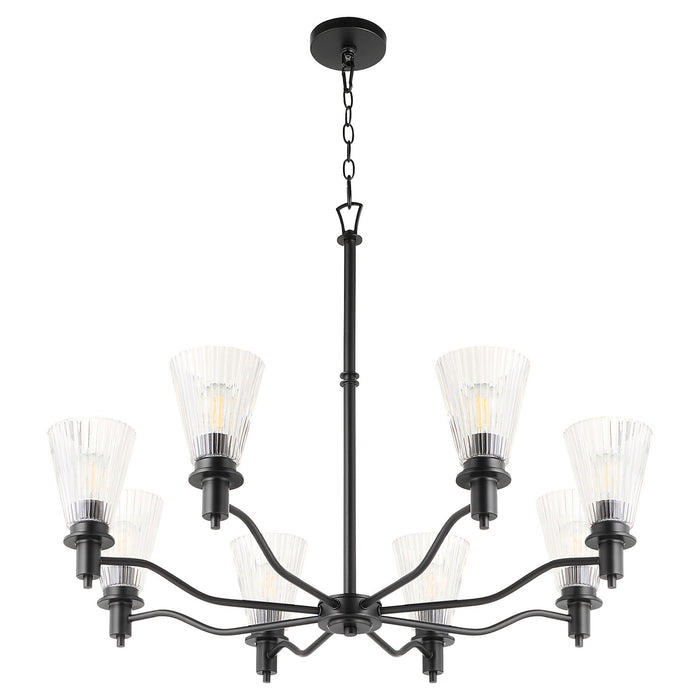 Quorum - 6803-8-59 - Eight Light Chandelier - Lawton - Matte Black