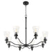 Quorum - 6803-8-59 - Eight Light Chandelier - Lawton - Matte Black