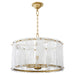 Quorum - 8575-4-80 - Four Light Pendant - Prestige - Aged Brass