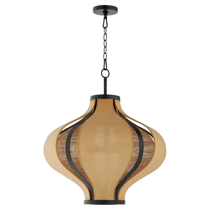 Quorum - 892-3-59 - Three Light Pendant - Monroe - Matte Black