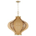 Quorum - 892-3-80 - Three Light Pendant - Monroe - Aged Brass