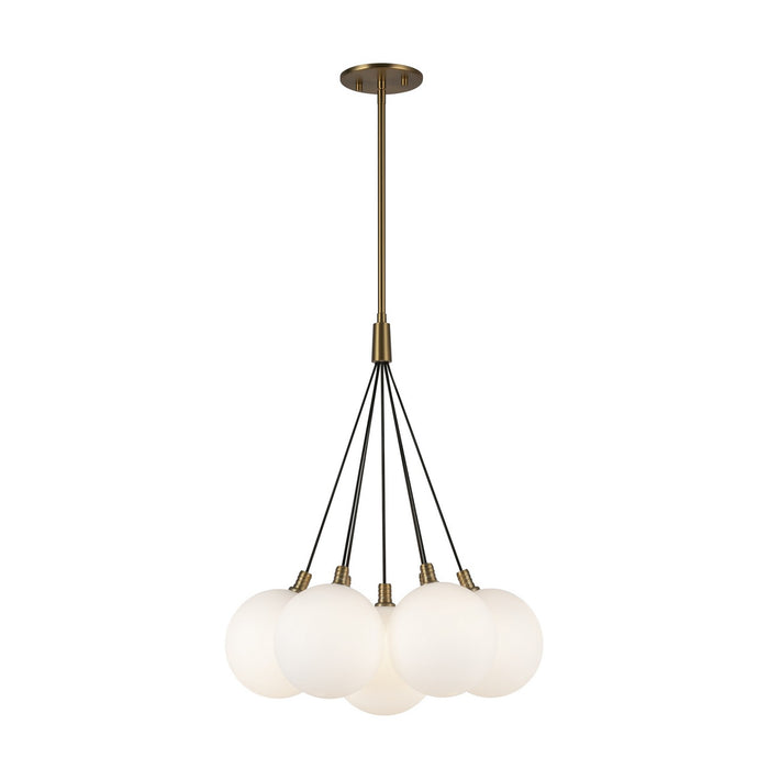 Kuzco Lighting - CH3117-BG/OP - LED Chandelier - Bolla - Brushed Gold/Opal Glass