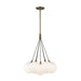 Kuzco Lighting - CH3117-BG/OP - LED Chandelier - Bolla - Brushed Gold/Opal Glass