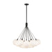 Kuzco Lighting - CH3128-BK/OP - LED Chandelier - Bolla - Black/Opal Glass